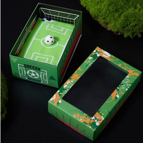 Socks - Unisex, Fun Soccer Print Crew Socks, NEW, One Size Fits Most, Giftable - Picture 12 of 12